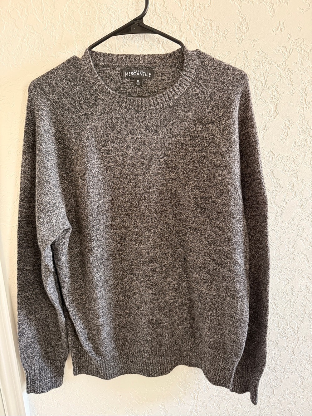 J. Crew Men's Heather Gray Crewneck Sweater